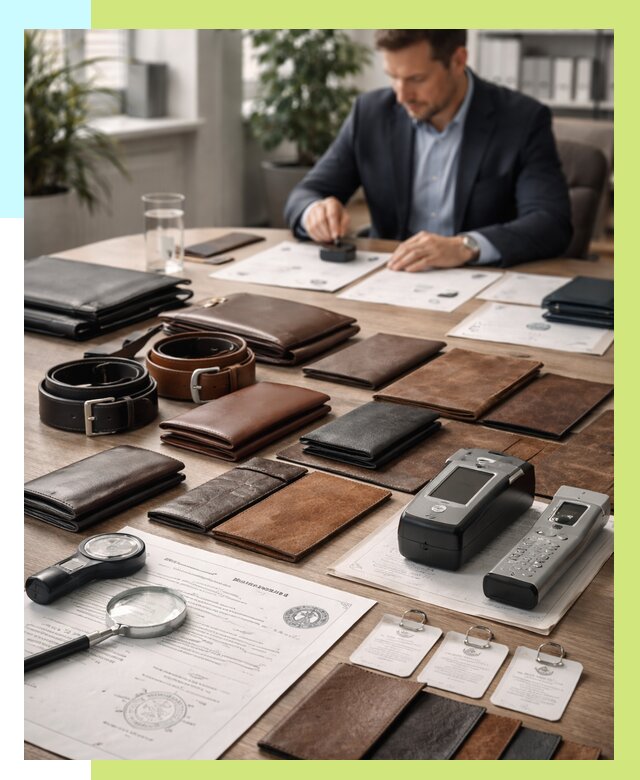 Сертификация кожаных изделий в Муравленке от 12847 р. | Алешин-Мрв