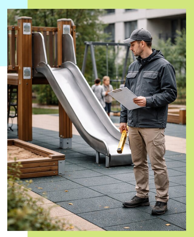 Сертификация детских площадок в Муравленке от 26765 р. | Алешин-Мрв