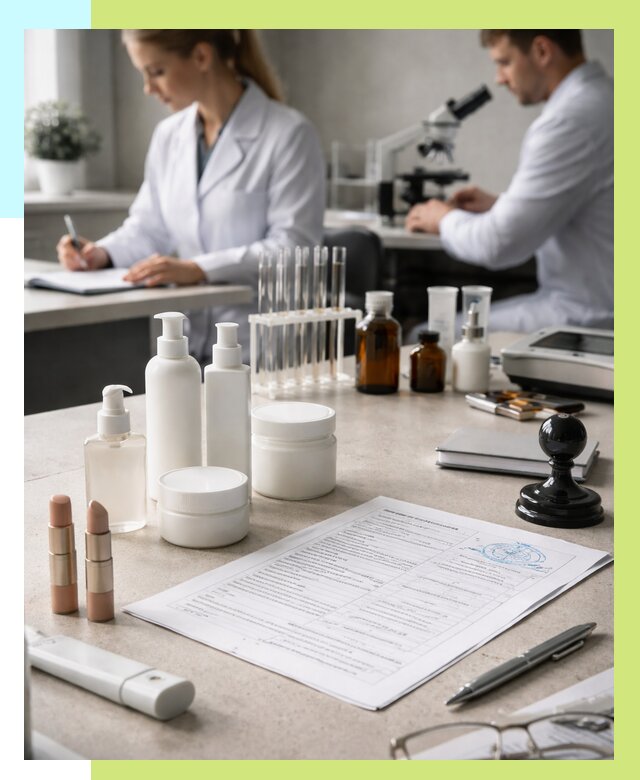 Сертификация косметики в Муравленке от 21412 р. - Алешин-Мрв