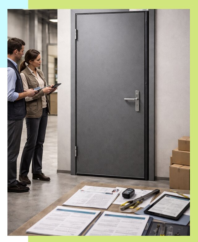 Сертификация противопожарных дверей в Муравленке от 9635 р. | Алешин-Мрв