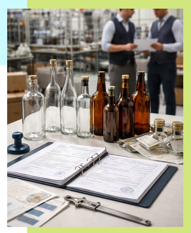 Сертификация стеклянных бутылок в Муравленке от 26765 р. | Алешин-Мрв