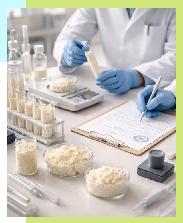 Сертификация творога в Муравленке от 12847 р. под ключ | Алешин-Мрв