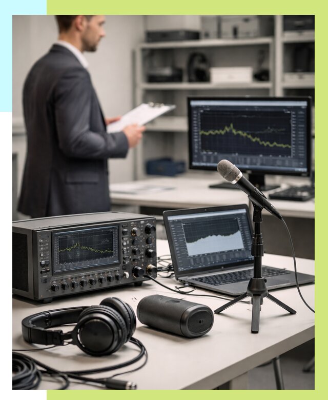 Сертификация аудиотехники в Муравленке от 16059 р., Алешин-Мрв