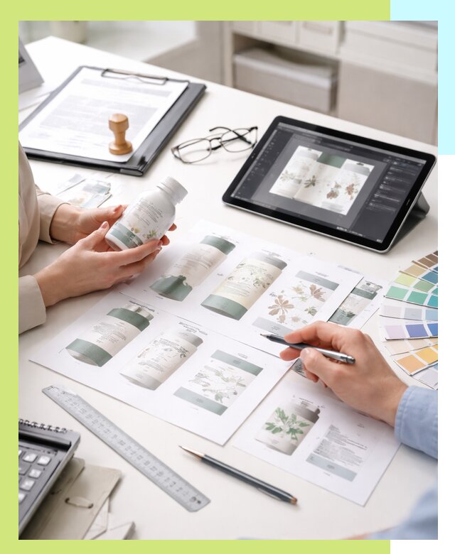 Профессиональная разработка дизайна и текста этикетки продукции в Муравленке