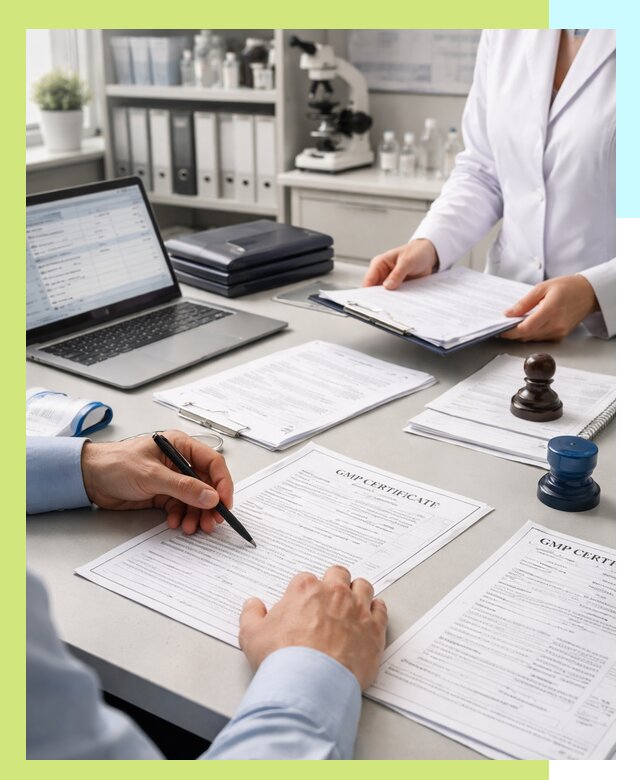 Оформление сертификата GMP в Муравленке для фармпроизводства