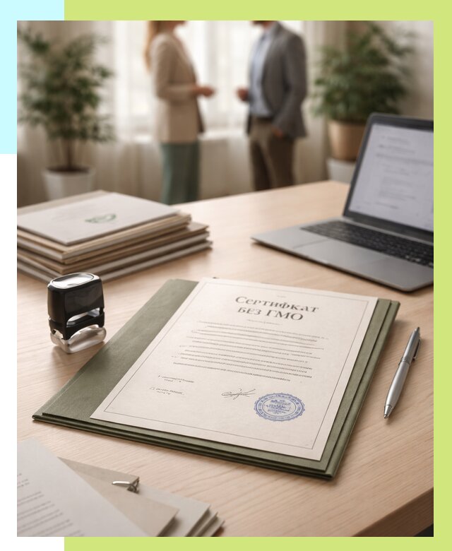 Сертификат без ГМО в Муравленке от 8030 р. оформить срочно Алешин-Мрв